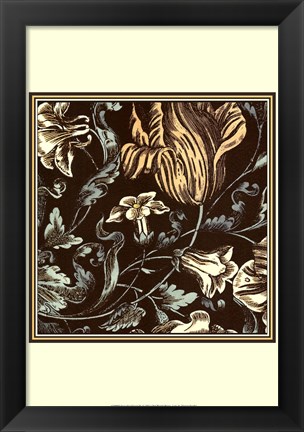 Framed Fanciful Floral IV Print