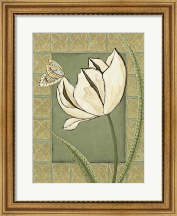 Framed Ivory Tulip II Print