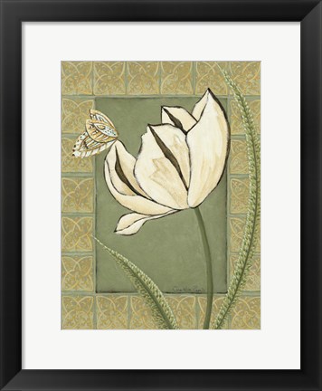 Framed Ivory Tulip II Print