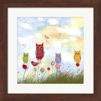 Framed Owl Land Print