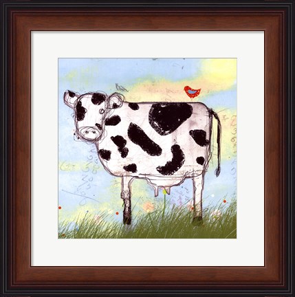 Framed Moo Land Print