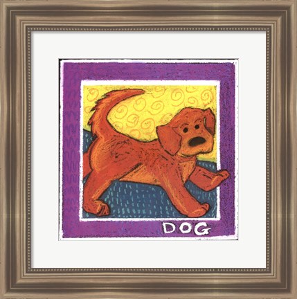 Framed Whimsical Dog Print