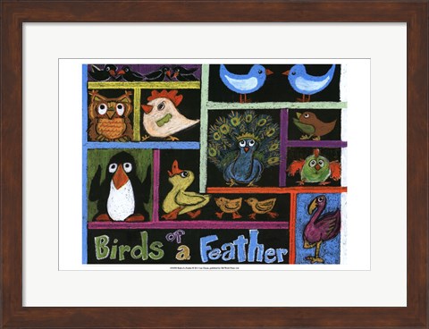 Framed Birds of a Feather Print