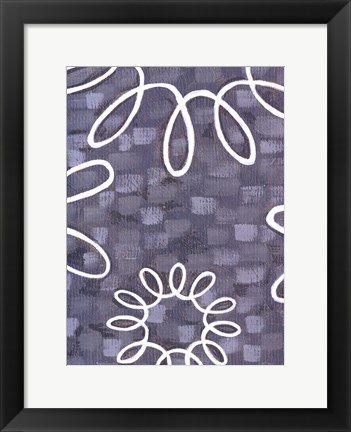 Framed Denim &amp; Doilies I Print