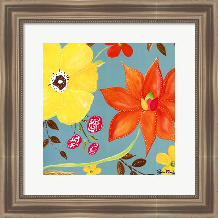 Framed Flower Festival I Print