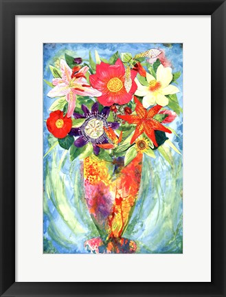 Framed Grandes Flower Print