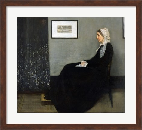 Framed Whistler&#39;s Mother Print