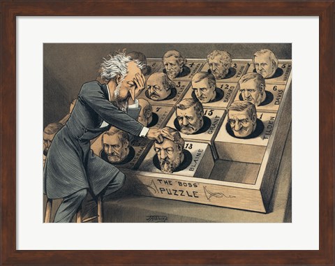 Framed Great Presidential Puzzle Print