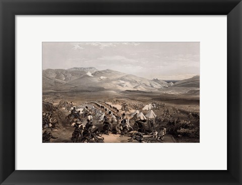 Framed Cavalry at the Battle of Balaklava Print