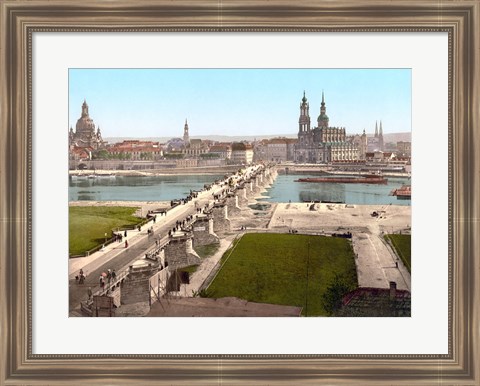 Framed View from the War Ministry,  Dresden Print