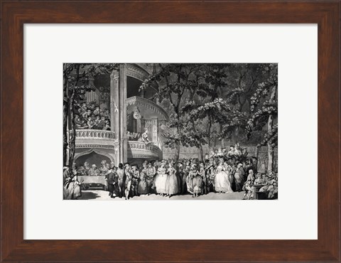 Framed Vauxhall Gardens Print