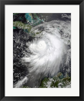 Framed Hurricane Dennis July 7, 2005 Print