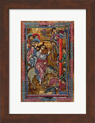 Framed Christ&#39;s Entry Into Jerusalem Print