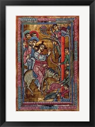 Framed Christ&#39;s Entry Into Jerusalem Print