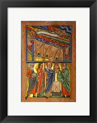 Framed Angel Warning the Sleeping Three Magi Not to Return to Herod Print