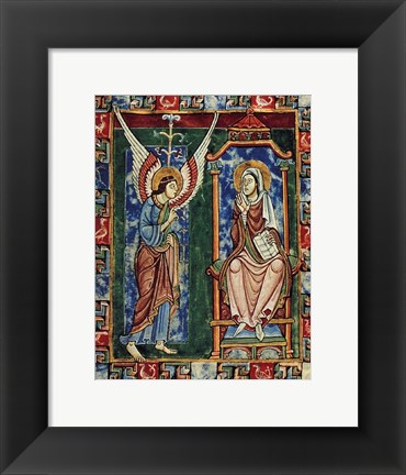 Framed St. Albans Psalter Print