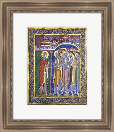 Framed Mary Magdalene Tells the Disciples Print