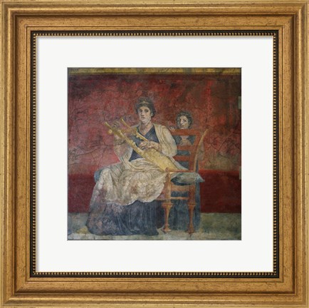 Framed Wall Painting from a Reception Hall, Villa of P. Fannius Synistor at Boscoreale Print