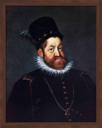 Framed Portrait of Emperor Rudolf II Print