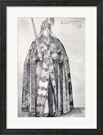 Framed Study for the painting of Charlemagne Print