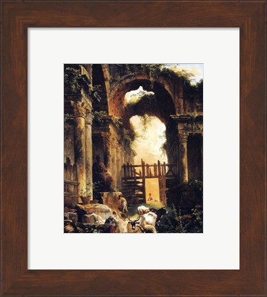 Framed Roman Ruins Print