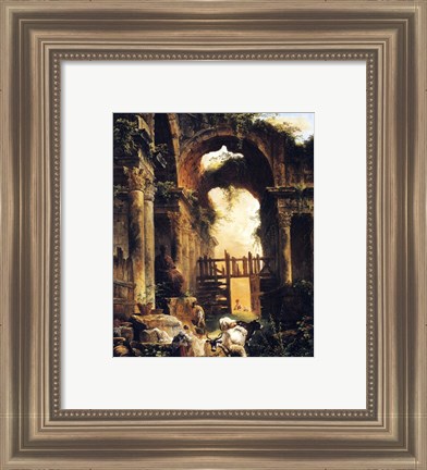 Framed Roman Ruins Print