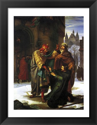 Framed Reconciliation of Otto the Great with his Brother Henry Print