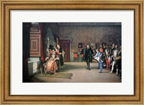 Framed Presentation by Don John of Austria to Charles V Print