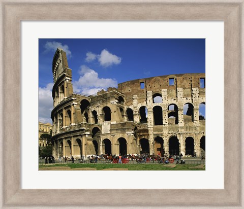 Framed Low angle view of a coliseum, Colosseum, Rome, Italy Print