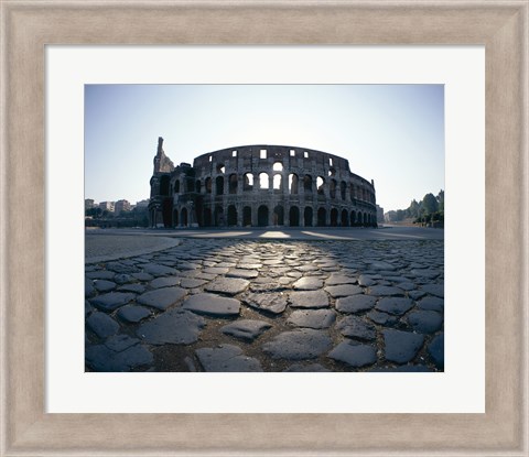 Framed View of an old ruin, Colosseum, Rome, Italy Print