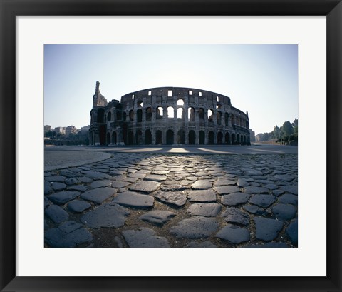 Framed View of an old ruin, Colosseum, Rome, Italy Print