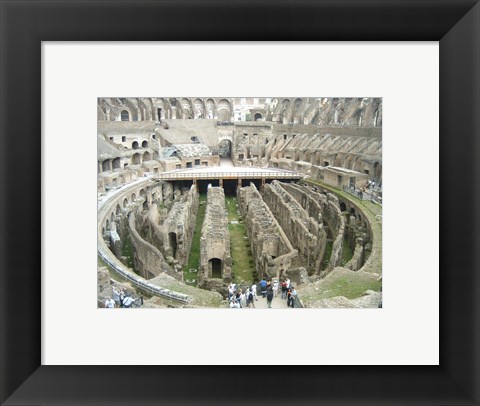 Framed Colosseum Interior Print