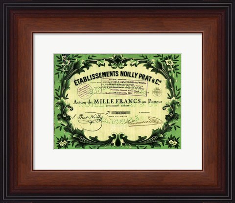 Framed Action Noilly Prat Wine Print