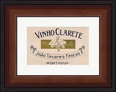 Framed Vinho Clarete Print