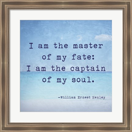 Framed Invictus Quote Print