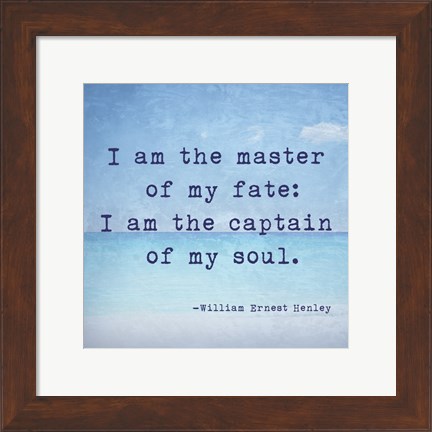 Framed Invictus Quote Print