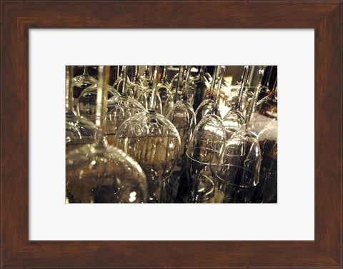 Framed Wine Glasses Print