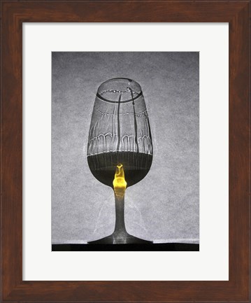 Framed Glass of Wine Print