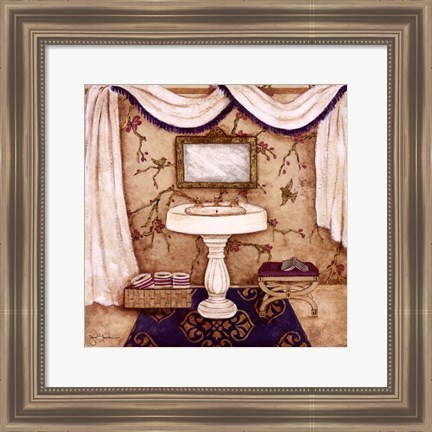 Framed Purple Passion Sink I Print