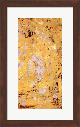 Framed Silvery Yellow II Print