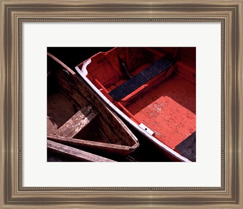 Framed Wooden Rowboats IX Print