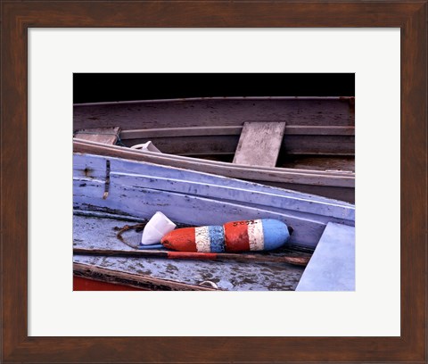 Framed Wooden Rowboats XIV Print