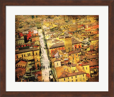 Framed Bird&#39;s-eye Italy IV Print