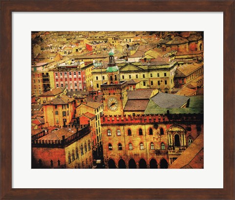 Framed Bird&#39;s-eye Italy V Print