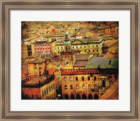 Framed Bird&#39;s-eye Italy V Print