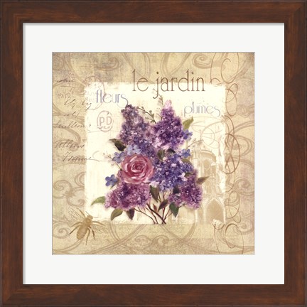 Framed Le Jardin Print