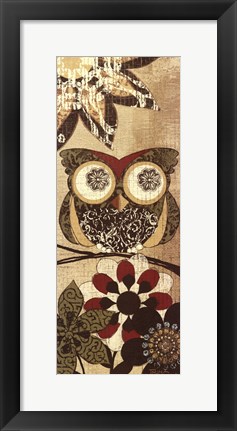 Framed Owls Wisdom I Print