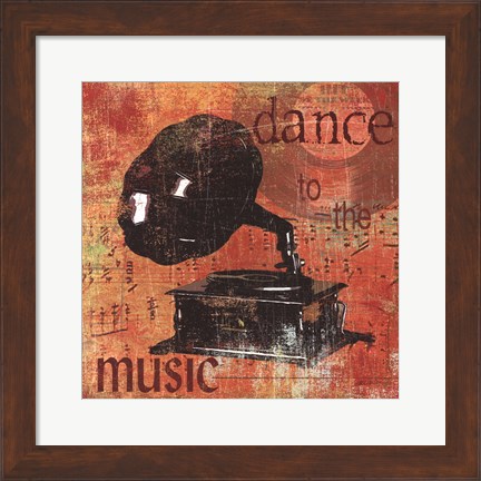 Framed Dance To The Music Print