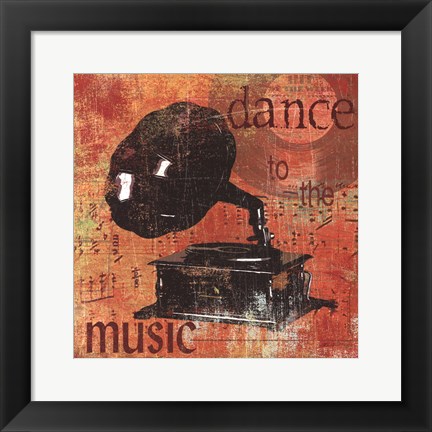 Framed Dance To The Music Print