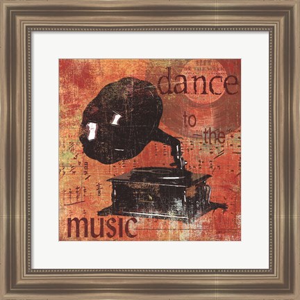 Framed Dance To The Music Print